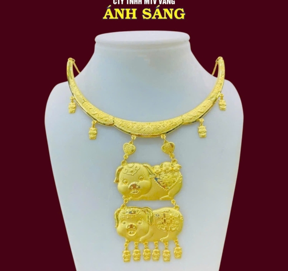 Dây Chuyền Cưới Con Heo ASJ009