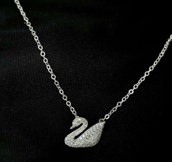 Dây Chuyền Liền Mặt Bạc KNJ003