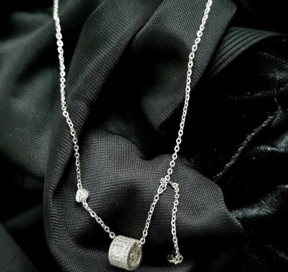 Dây Chuyền Liền Mặt Bạc KNJ004